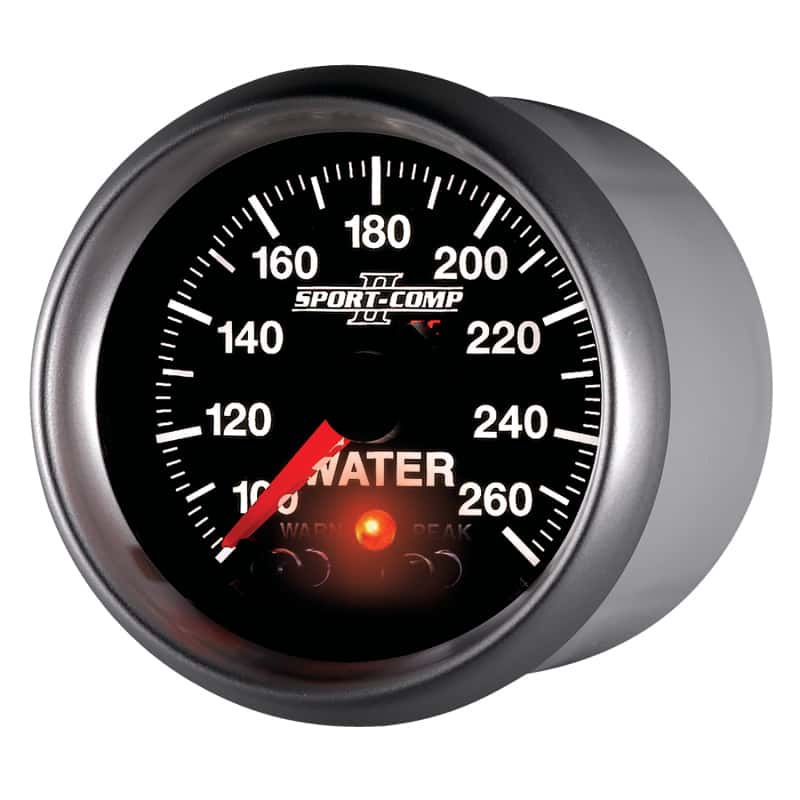 AutoMeter — Autometer Sport-Comp II 52.4mm 100-260 Deg F Water Temp Peak & Warn w/ Electronic Control Gauge
2-1/16" WATER TEMP, - view 9