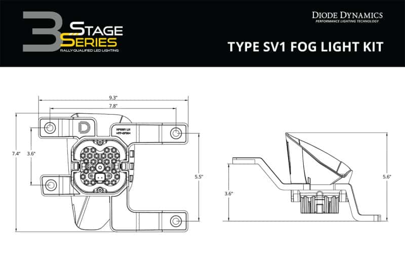 Diode Dynamics — Diode Dynamics SS3 Max Type SV1 Kit ABL - White SAE Fog - view 9