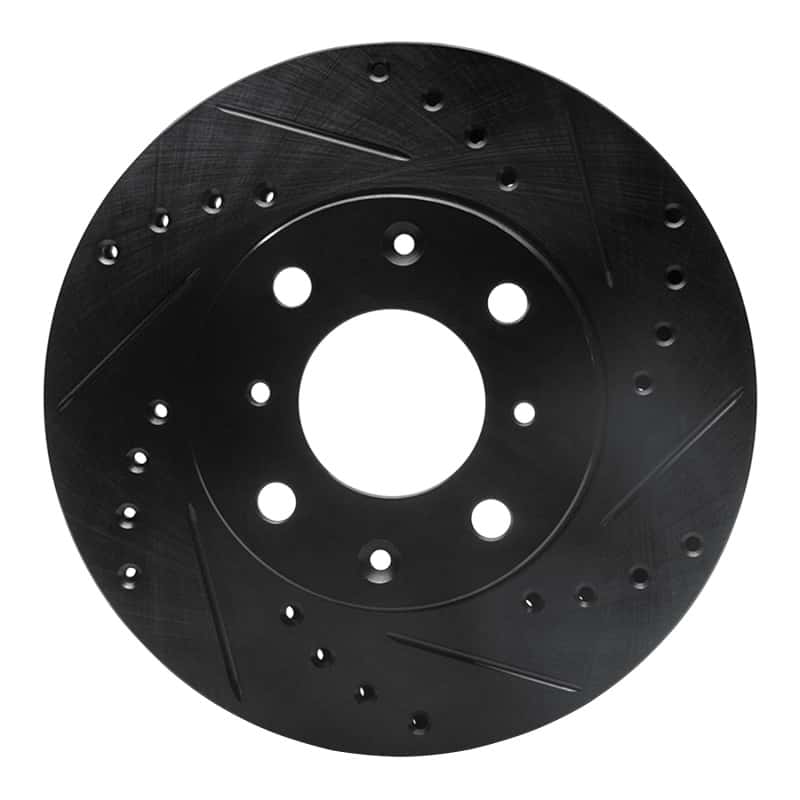 R1 Concepts — R1 86-91 Acura Integra Front Right Drilled & Slotted Black Brake Rotor
R1 Brake Rotor Drill - view 1