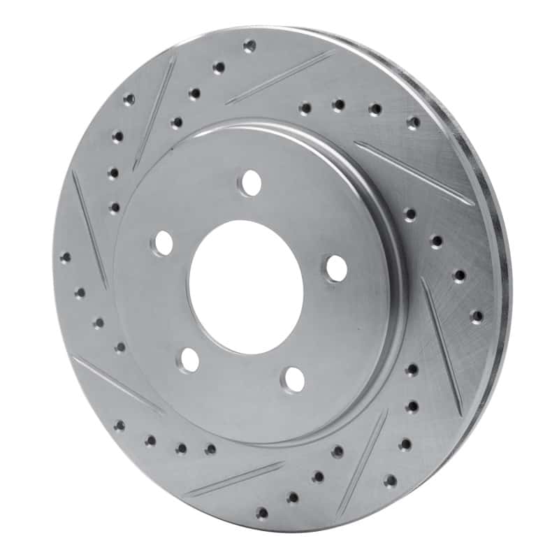R1 Concepts — R1 91-02 Chrysler Grand Voyager Front Left Drilled & Slotted Silver Brake Rotor
R1 Brake Rotor Drill - view 2