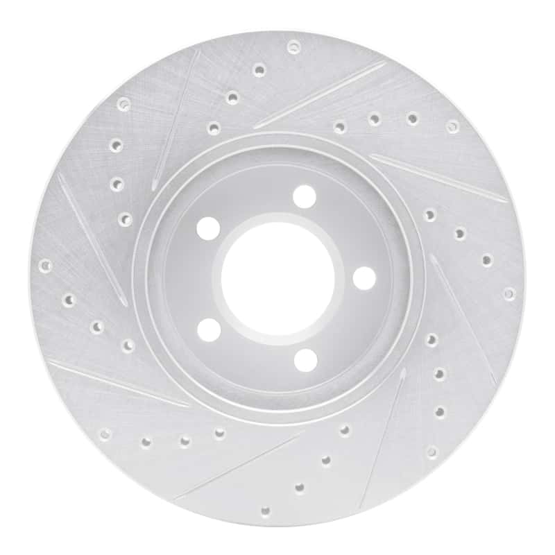 R1 Concepts — R1 00-06 Ford Thunderbird Front Right Drilled & Slotted Silver Brake Rotor
R1 Brake Rotor Drill - view 5