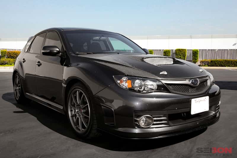 Seibon — Seibon 08-09 Subaru WRX/STi OEM Carbon Fiber Hood - view 6