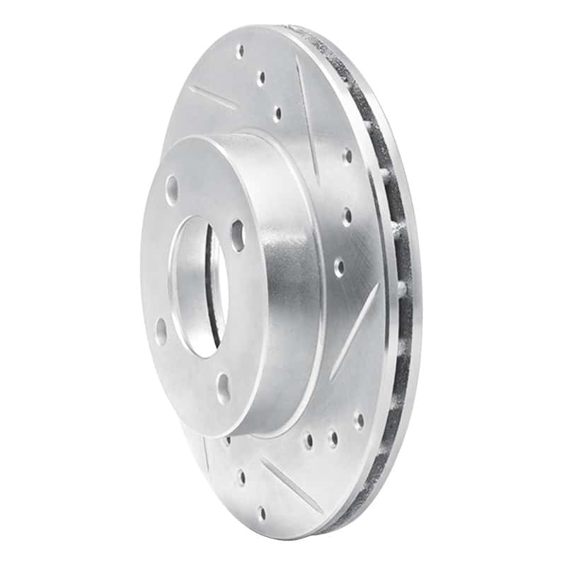 R1 Concepts — R1 92-00 Dodge COLT Front Right Drilled & Slotted Silver Brake Rotor
R1 Brake Rotor Drill - view 2