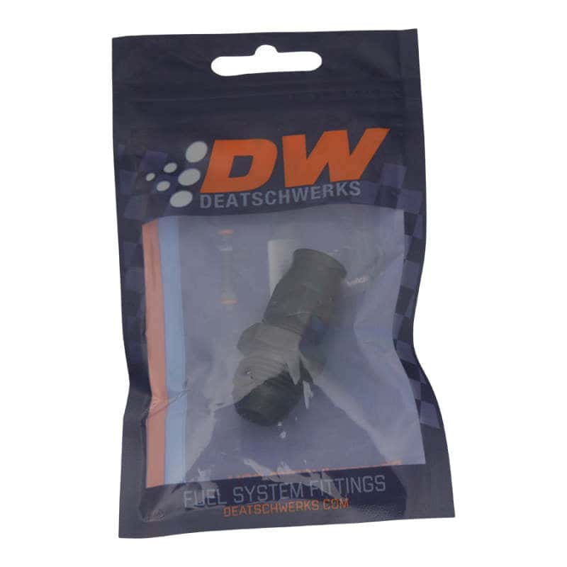 DeatschWerks — DeatschWerks 8AN Male Flare to 3/8in Hardline Compression Adapter - Anodized Matte Black
Lines & Fittings - view 2
