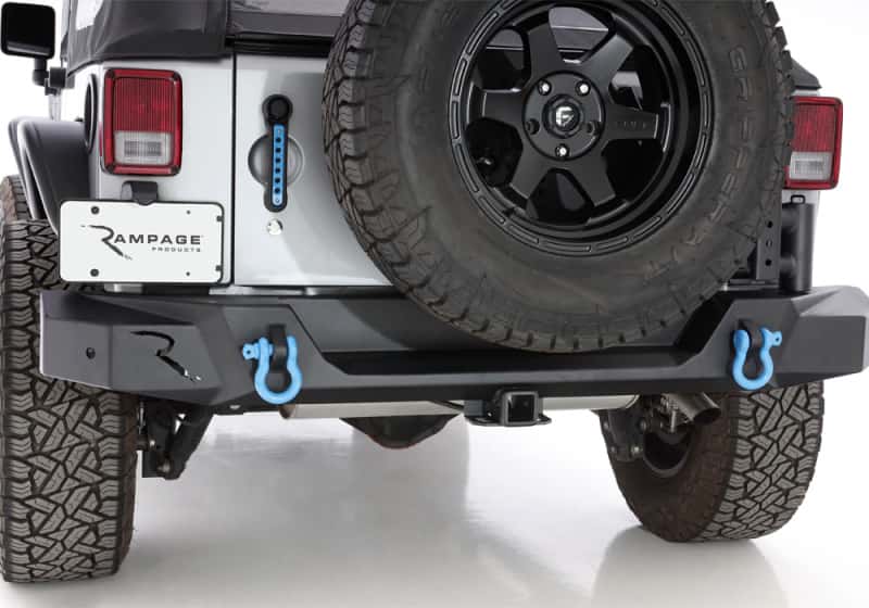 Rampage — Rampage 07-18 Jeep Wrangler JK (Incl. Unlimited) Trailguard Rear Bumper - Black
TrailGuard Bpr, Rear
Bumper- Rear - view 1