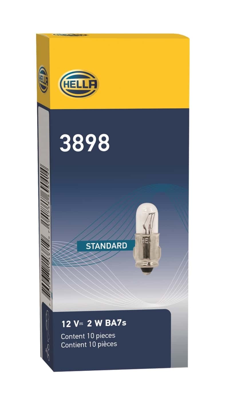Hella — Hella 3898 12V 2W BA7s T2 Halogen Bulb (Min Order Qty 10)
3898 Incan Bulb - view 7