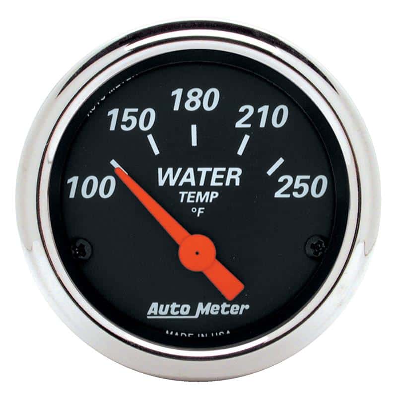 AutoMeter — Autometer Designer Black 2 1/16in 250 Deg F Electronic Water Temp Gauge
GA 2" WTEMP ELEC DB - view 1