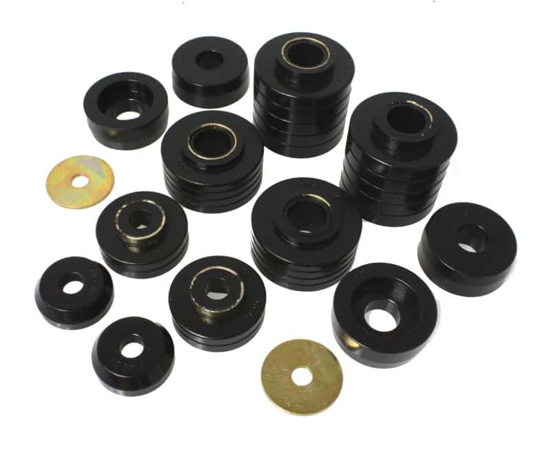 Energy Suspension — Energy Suspension 80-98 Ford F250/F350 / 80-92 Ford F100/F150 / 85-98 Ford F450 Black Body Mount Set
BodyMntBshKt - view 1