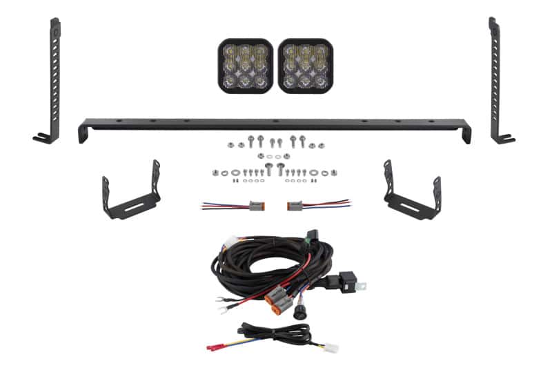 Diode Dynamics — Diode Dynamics 14-23 Toyota 4Runner SS5 Stealth Grille LED 2-Pod Kit - Pro White Driving - view 1