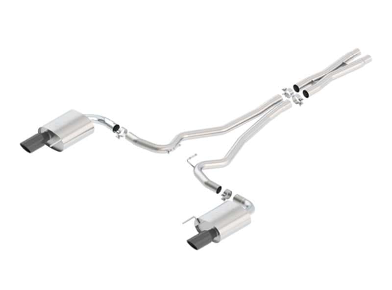Borla — Borla Atak S Cat-Back 15-17 Ford Mustang GT 5.0L V8 MT/AT 2.5in pipe 4in tip (Black Chrome)
Cat-Back System
ExhstSysKt - view 1
