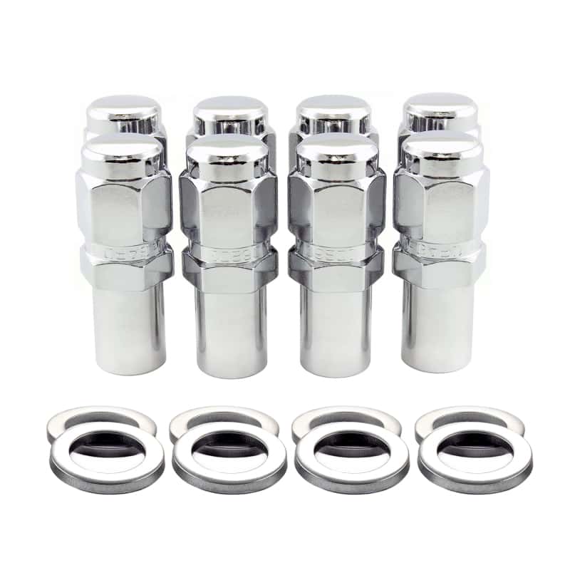 McGard — McGard Hex Lug Nut (Long Shank - 1in. / Duplex) - 9/16-18 / 7/8 Hex / 2.425in. L (8-Pack) - Chrome - view 1