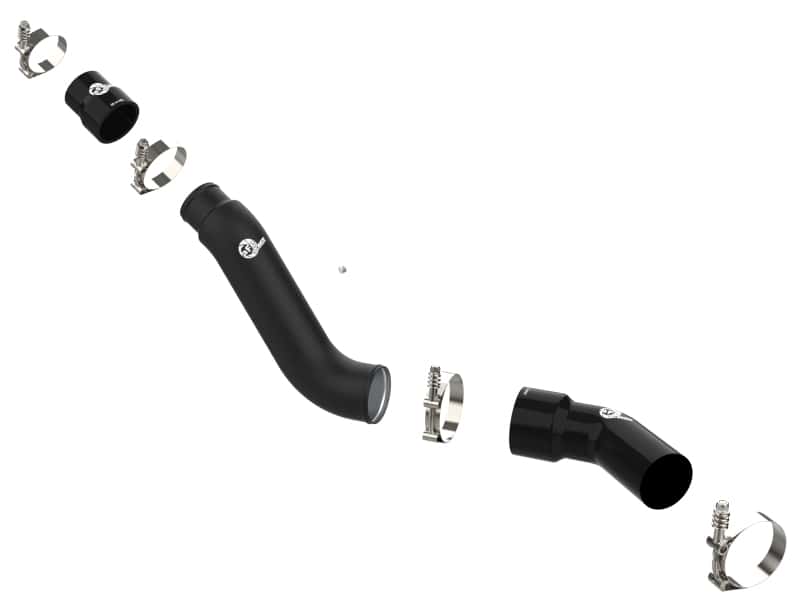 aFe — aFe 16-19 RAM 1500 V6 3.0L (TD) BladeRunner 3in Aluminum Hot Charge Pipe - Black
Hot Charge Pipe - view 2