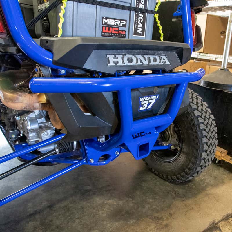 Wehrli — Wehrli 19-22 Honda Talon X/R Rear Bumper with Receiver Hitch - Talon Blue - view 2