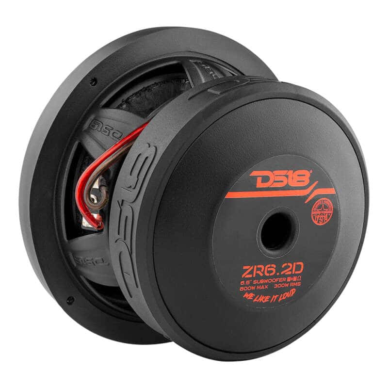 DS18 — DS18 6.5in 300 Watts RMS 2 ohm DVC ZR Subwoofer - view 1