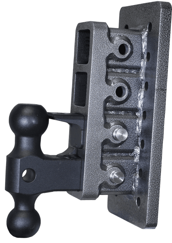GEN-Y Hitch — Gen-Y Mega Duty 2in Bolt-On 7.5in Drop 2K TW 16K Hitch w/GH-051 Dual-Ball/GH-032 Pintle Lock
Drop Hitch - view 1