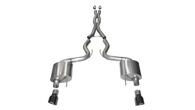CORSA Performance — Corsa 2015-2017 Ford Mustang GT Fastback 5.0 3in Xtreme Cat Back Exhaust w/ Dual Black 4.5in Tips
Corsa 2015 Ford Mustang GT Fastback 5.0 3in Xtreme Cat Back Exhaust w/ Dual  Black 4.5in Tips
Exhaust - view 5