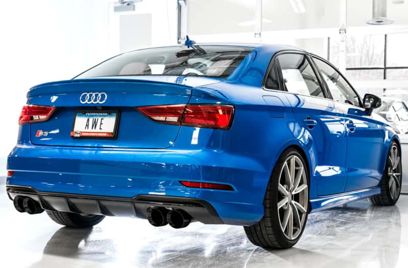 AWE Tuning — AWE Tuning Audi 8V S3 Track Edition Exhaust w/Diamond Black Tips 102mm
Track Exhaust - view 4