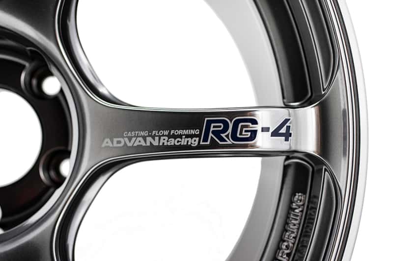 Advan — Advan RG-4 17x8.0 / +37 / 5x114.3 - Racing Hyper Black & Ring - view 2