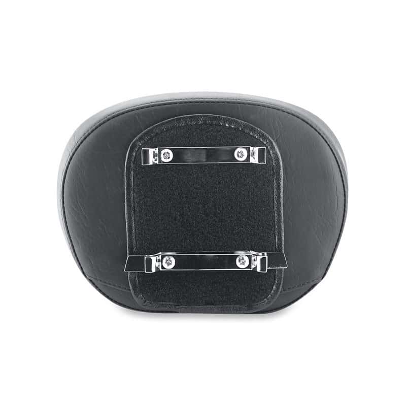 Mustang Motorcycle — Mustang Harley Low Medallion Sissy Bar Pad (12 inch x 9 inch) - Black - view 2