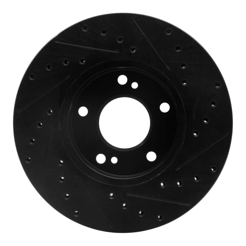 R1 Concepts — R1 89-96 Nissan 300ZX Front Left Drilled & Slotted Black Brake Rotor
R1 Brake Rotor Drill - view 5