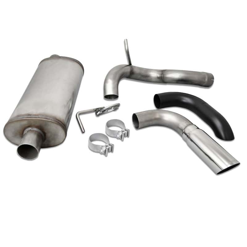 JBA — JBA 18-20 Jeep Wrangler JL 2.0L/3.6L 304SS Single Rear Exit Axle Back Exhaust
Exhaust System - view 1