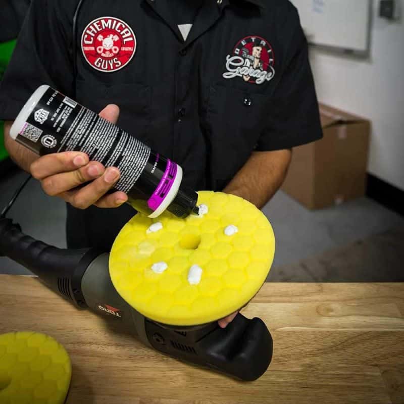 Chemical Guys — Chemical Guys Hex-Logic Quantum Heavy Cutting Pad - Yellow - 6.5in - view 4