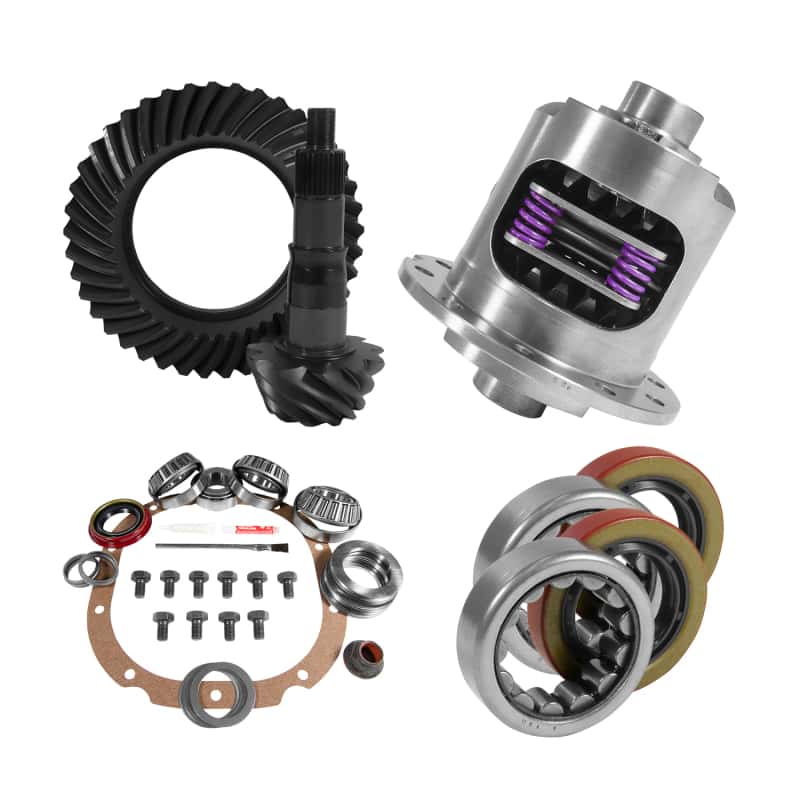 Yukon Gear & Axle — Yukon 8.8in Ford 3.27 Rear Ring & Pinion Install Kit 28 Spline Positraction 2.25in Axle Bearings
Gear & Install Pkg
Gear/Install Pkg - view 1