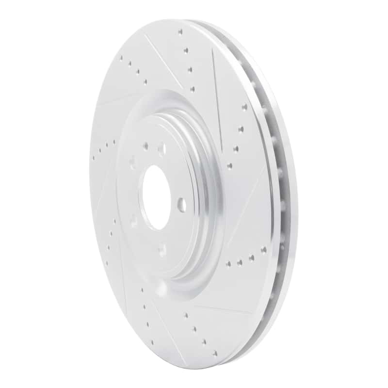 R1 Concepts — R1 13-14 Ford Mustang Front Right Drilled & Slotted Silver Brake Rotor
R1 Brake Rotor Drill - view 2