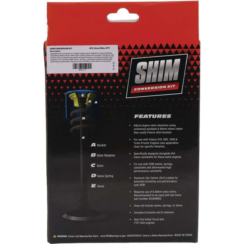 Hot Cams — Hot Cams 14-16/2019 Ranger 900 Crew EPS Cam Chain Shim Conversion kit - view 5