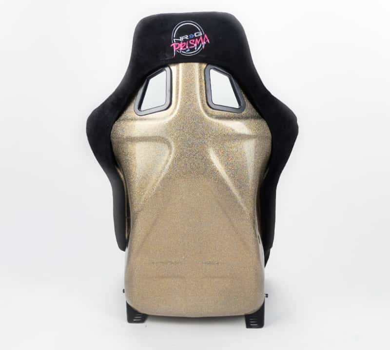 NRG — NRG FRP Bucket Seat ULTRA Edition - Large (Black Alcantara/Gold Glitter Back) - view 5