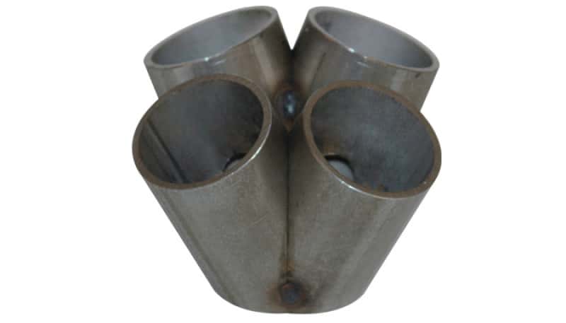 Vibrant — Vibrant 4 into 1 SS Turbo Mani Collector for T3 T3/T4 in Flange 48mm Pipe OD 3in tall 72mmx48mm out
SSMergeCol(T3/T4)4UP
Exhaust Collector
T3T4TurbInFlng4Up - view 2