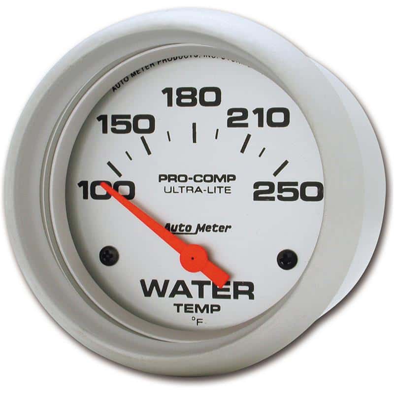 AutoMeter — Autometer Ultra-Lite 66.7mm Short Sweep Electronic 100-250 Degree Water Temperature Gauge
2-5/8" WATER TEMP, 1 - view 2