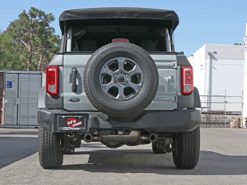 aFe — aFe 2021+ Ford Bronco L4-2.3L (t) / V6-2.7L (tt) Vulcan 3in. to 2.5in. SS Cat-Back - Carbon
Cat-Back Exhaust - view 4
