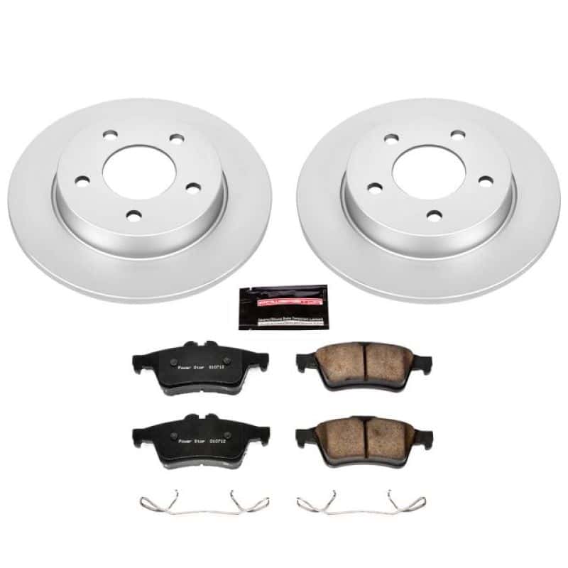 PowerStop — Power Stop 06-13 Mazda 3 Rear Z17 Evolution Geomet Coated Brake Kit - view 1