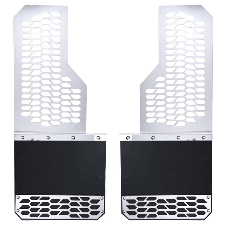 Putco — Putco 15-19 Chevy Silv/Sierra HD Dually - (Rear) - Set of 2 Mud Skins - Brushed SS w/ Hex Shield
Mud Flap - view 1