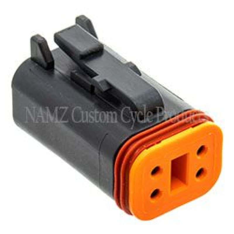 NAMZ — NAMZ Deutsch DT Series 4-Wire Plug & Wedgelock - Black (HD 72114-94BK) - view 2