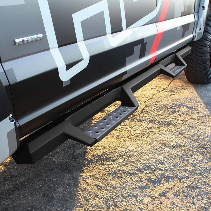 Westin — Westin/HDX Stainless 15-18 Ford F-150 SC/17-18 F-250/F-350 CC Drop Nerf Step Bars - Textured Black
Nerf/Step Bar - view 5