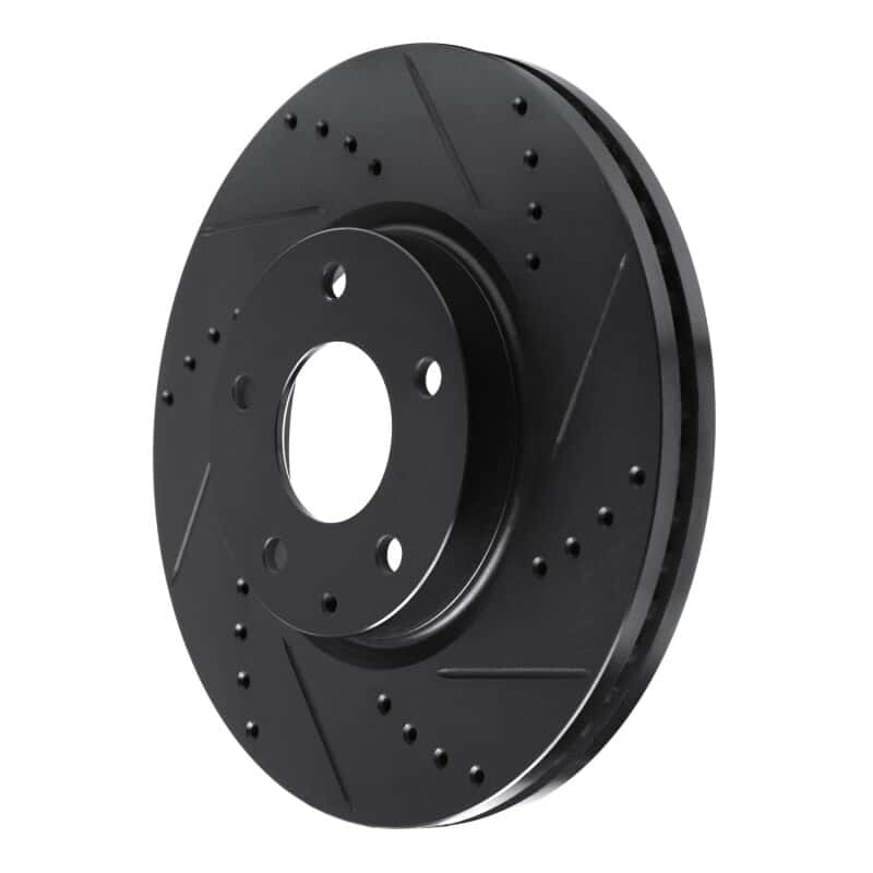 R1 Concepts — R1 13-19 Mazda 6 Front Right Drilled & Slotted Black Brake Rotor
R1 Brake Rotor Drill - view 2