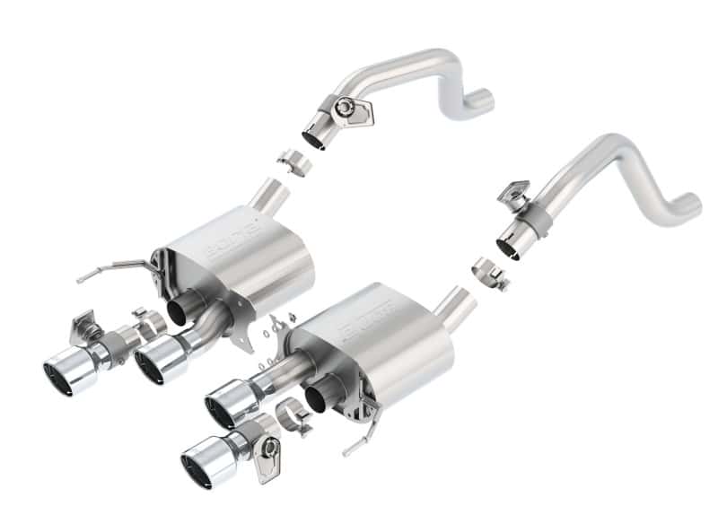 Borla — Borla 14-15 Chevy Corvette C7 6.2L RWD w/AFM &NPP S-Type Dual Round Rolled Center Rear Exit Exhaust
Axle-Back System
ExhstSysKt - view 1
