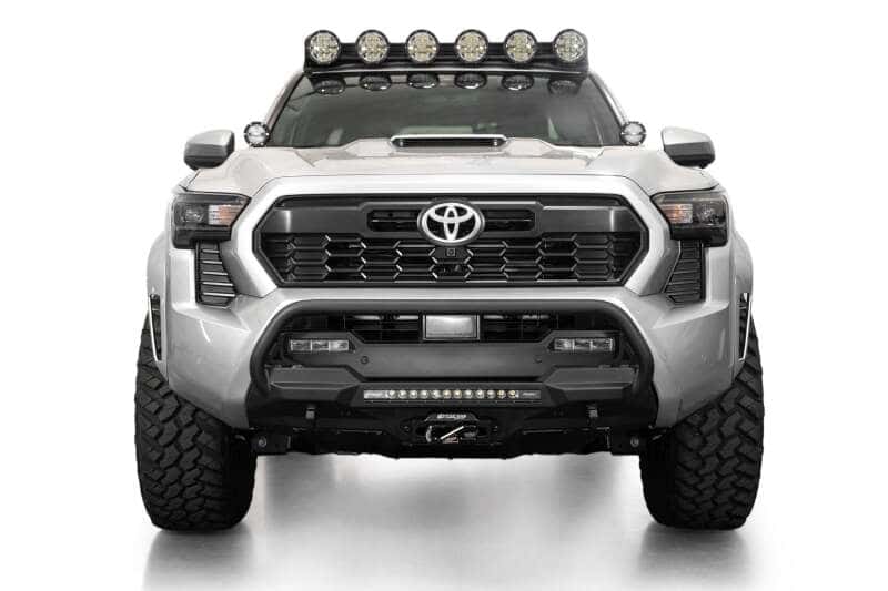 Addictive Desert Designs — Addictive Desert Designs2024+ Toyota Tacoma Stealth Center Mount Winch Front Bumper w/ Top Hoop
Bumper- Front - view 13