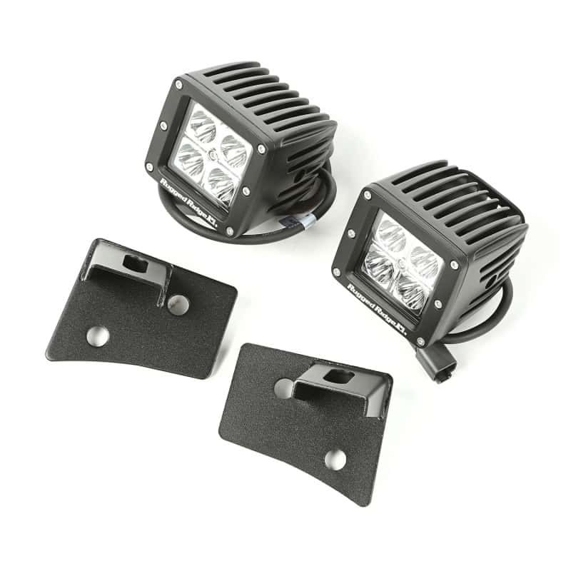 Rugged Ridge — Rugged Ridge 07-18 Jeep Wrangler JK Textured Black Square Windshield LED Kit w/ Brackets
OFFROAD_LIGHTING
OrdRacingLampKt - view 1