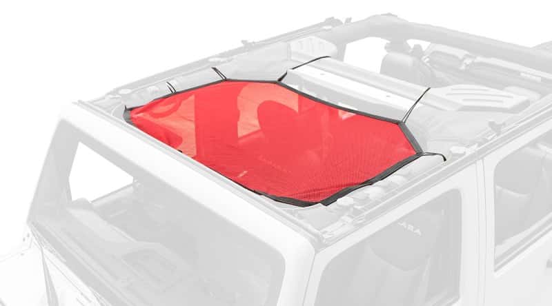Rugged Ridge — Rugged Ridge Eclipse Sun Shade Front Red 07-18 Jeep Wrangler
Top-Soft - view 2