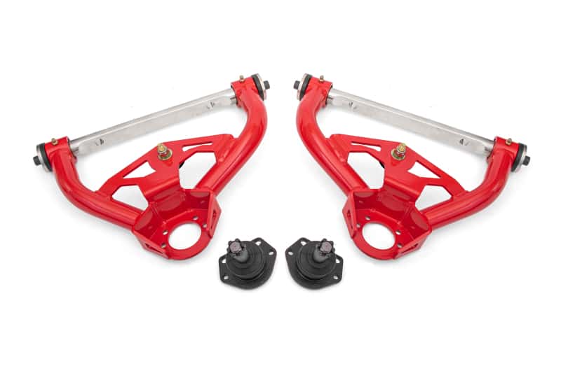 BMR Suspension — BMR 78-87 GM G-Body Non-Adjustable Upper A-Arms Delrin 0.5in Tall Ball Joint - Red
Upper Control Arms - view 1