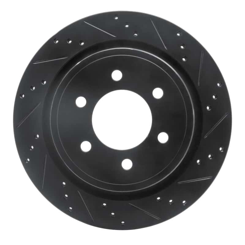 R1 Concepts — R1 12-20 Ford F-150 4WD Rear Right Drilled & Slotted Black Brake Rotor
R1 Brake Rotor Drill - view 1