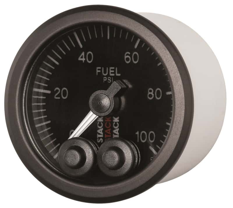 AutoMeter — Autometer Stack Instruments Pro Control 52mm 0-100 PSI Fuel Pressure Gauge - Black (1/8in NPTF Male)
Ga FuelP PC B 100psi - view 2