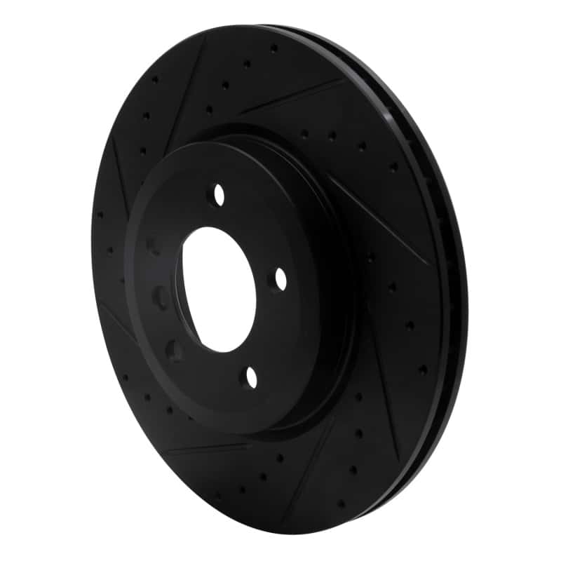 R1 Concepts — R1 01-08 BMW 330I Front Left Drilled & Slotted Black Brake Rotor
R1 Brake Rotor Drill - view 2