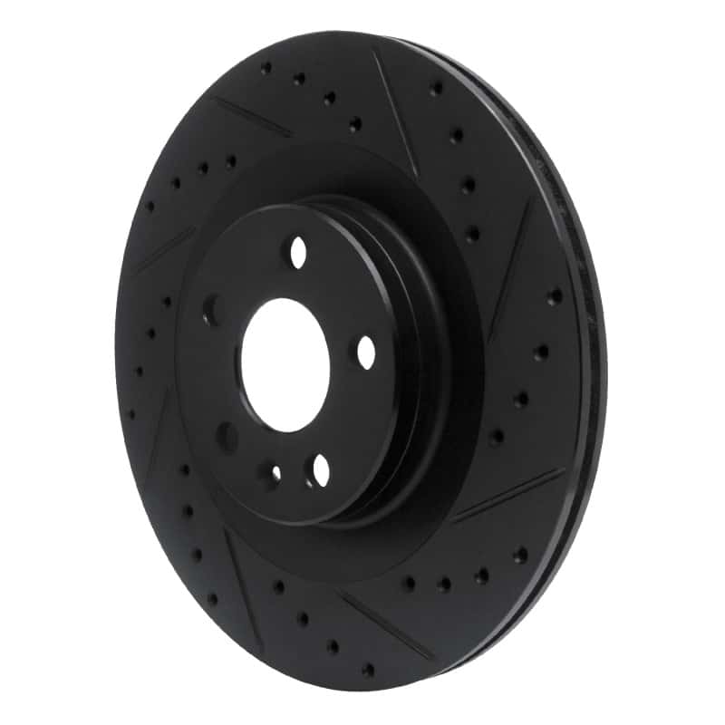 R1 Concepts — R1 16-26 Volvo S60 Rear Right Drilled & Slotted Black Brake Rotor
R1 Brake Rotor Drill - view 2