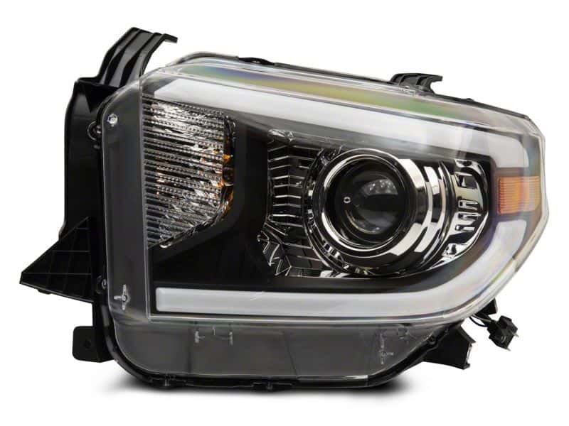 Raxiom — Raxiom 14-21 Toyota Tundra Axial Projector Headlights w/ SEQL LED Bar- Blk Housing (Clear Lens)
Headlights - view 3