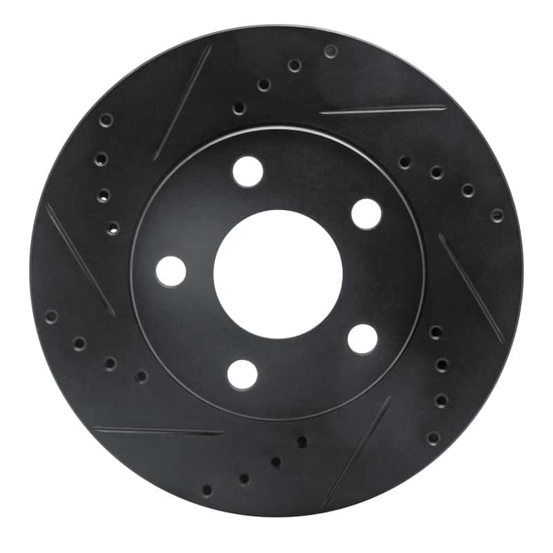 R1 Concepts — R1 1990-1997 Buick LeSabre Front Left Drilled & Slotted Black Brake Rotor
R1 Brake Rotor Drill - view 1