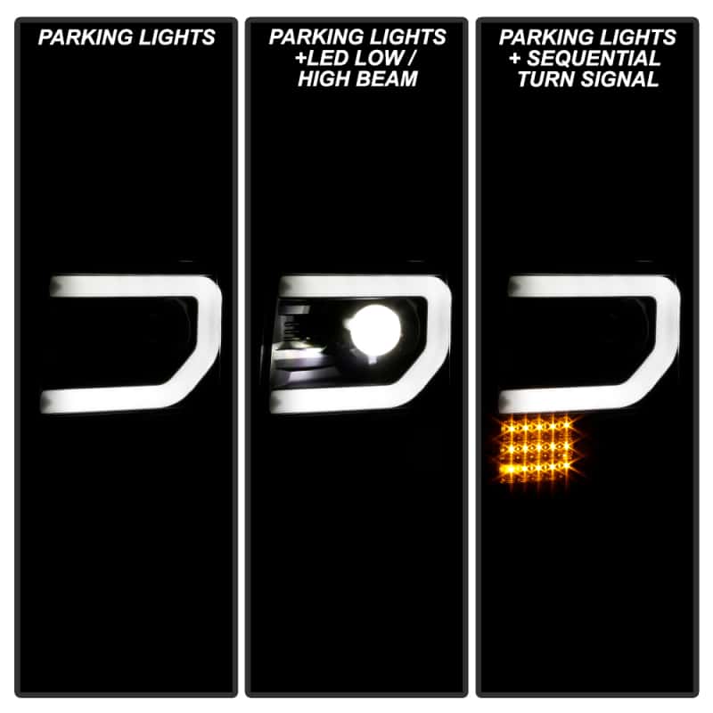 SPYDER — Spyder Ford F150 09-14 Halogen Light Bar Projector Headlights Black PRO-YD-FF15009PL-SEQ-BK
Projector Headlights
Head Light Set - view 11